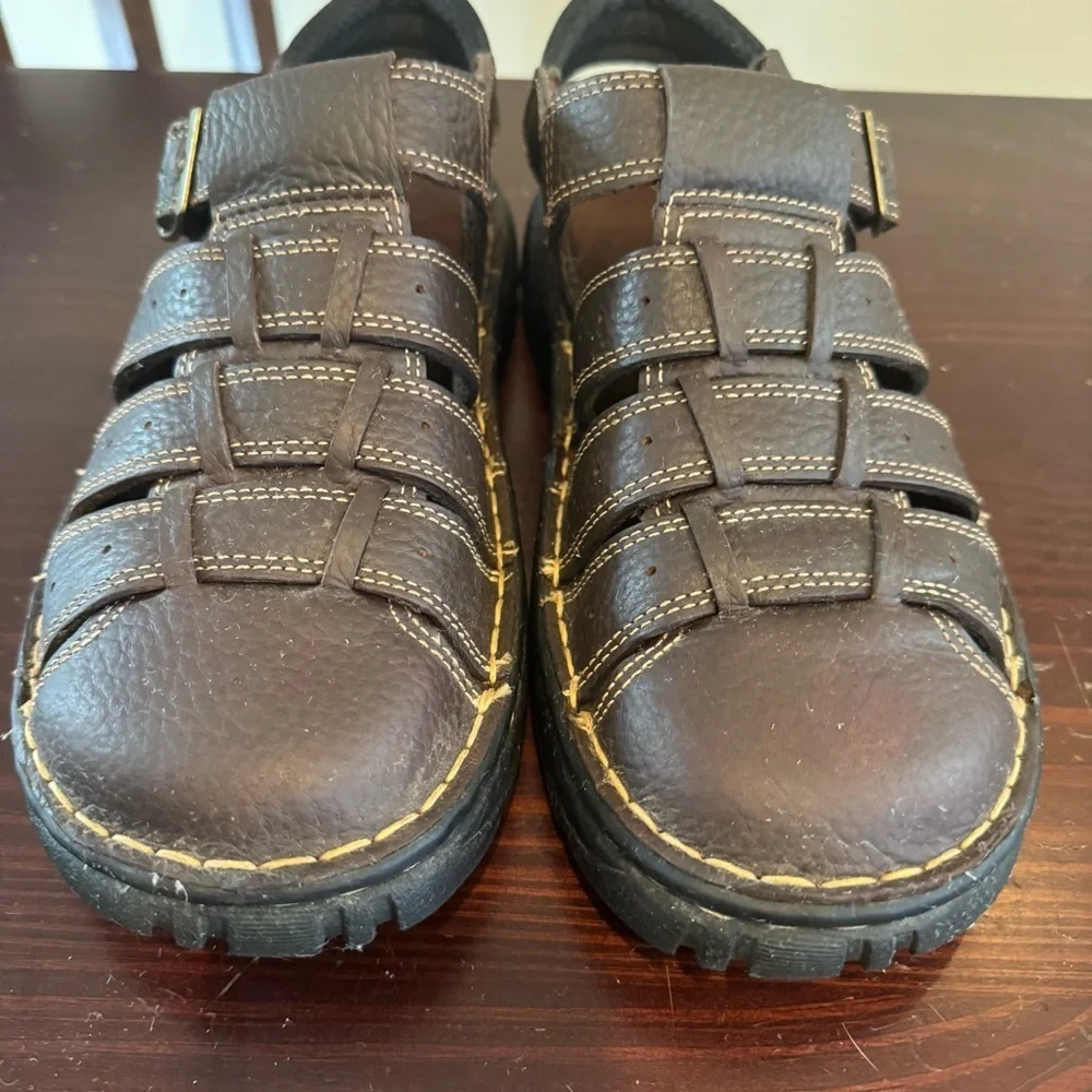 Earth Shoe Simon V Men’s Shoes Sandals Brown Leather size 9